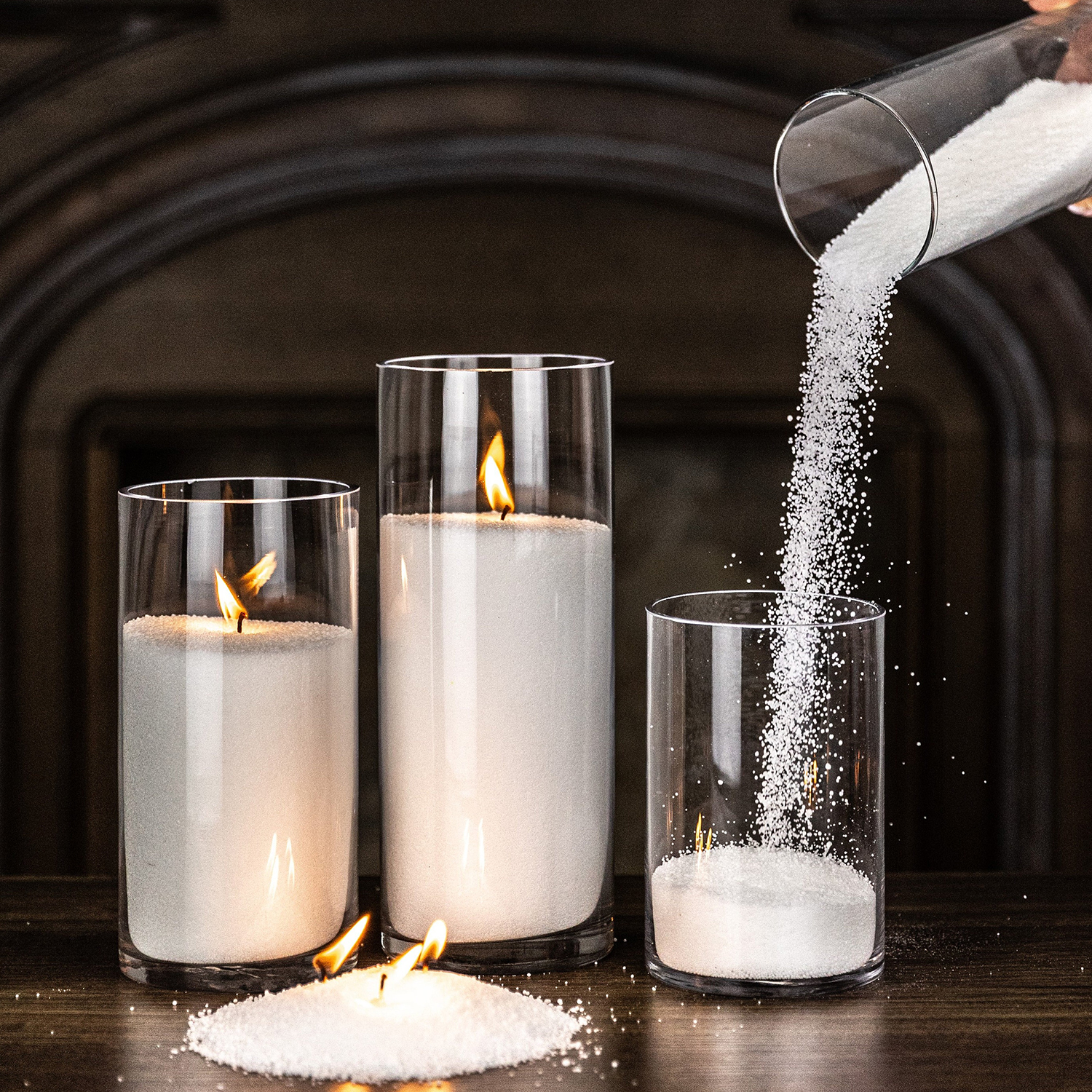 Wholesale Pearled Candles, Wedding candles, Modern Homedecor Candles, Natural Palm Wax 10KG (22 Lb) + 100 wicks